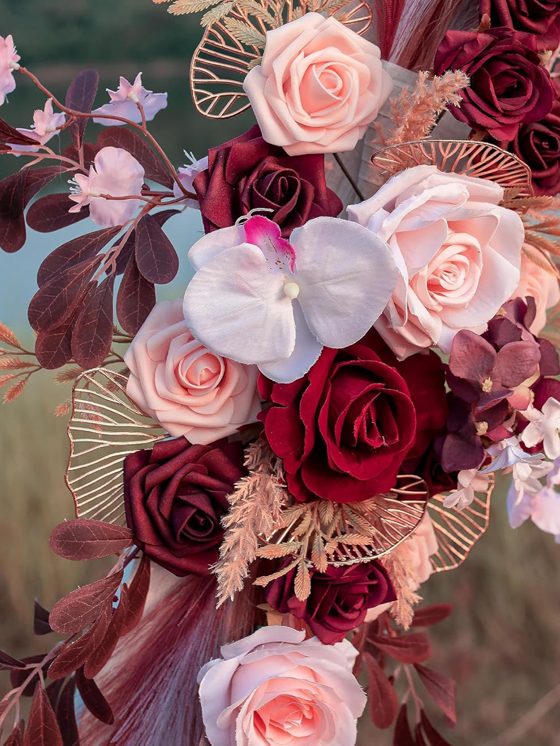 Pampas Wedding Arch Artificial Flowers Pack of 2 for Boho Wedding Decor