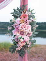 Dust Pink Wedding Arch Flowers Pack of 2 for Boho Wedding Ceremony