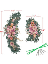Dust Pink Wedding Arch Flowers Pack of 2 for Boho Wedding Ceremony