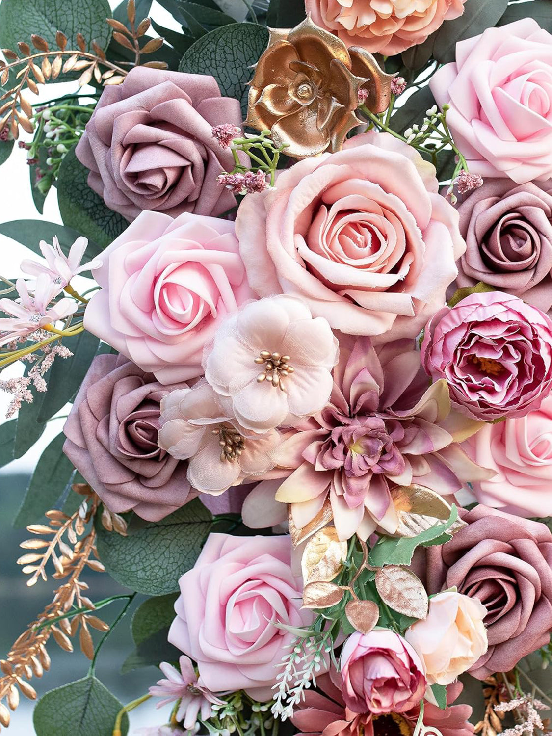 Dust Pink Wedding Arch Flowers Pack of 2 for Boho Wedding Ceremony