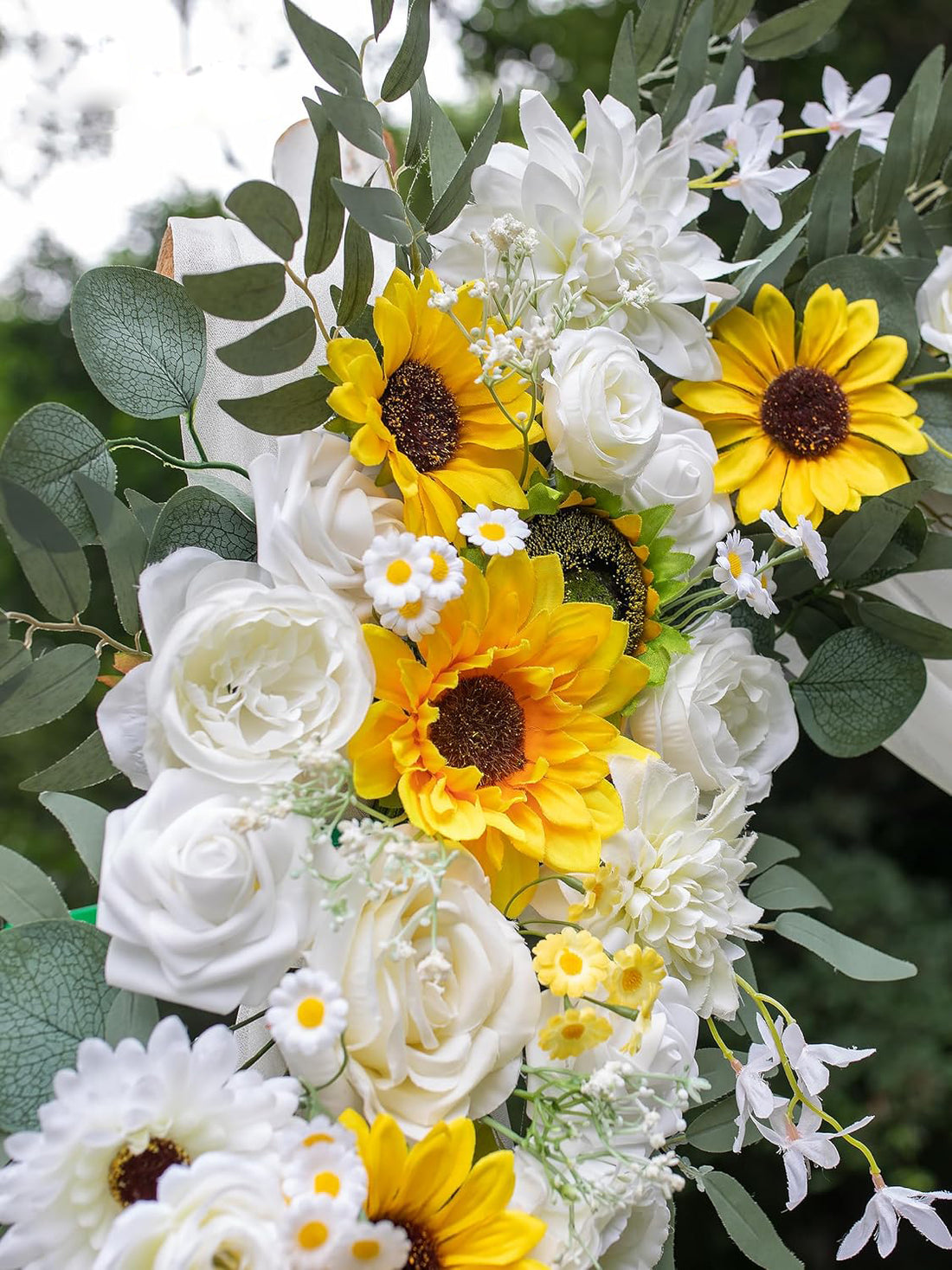 Tokcare - Afloral White Rose And Sunflow