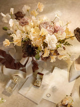 Earth Brown & Butter Yellow Artificial Wedding Flower Flower Bouquets Bride