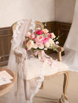 Powder Pink & Berry Pink Wedding Artificial Flower Bouquets Bride