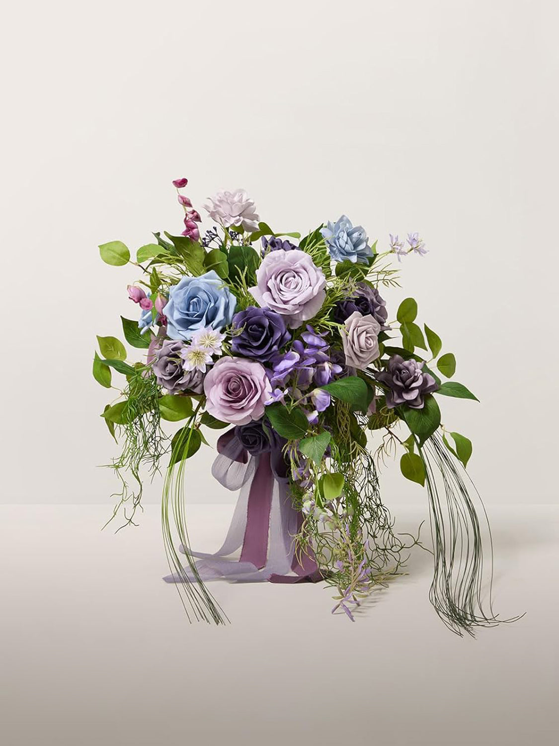 lilac & Gold Wedding Artificial Flower Bouquets Bride