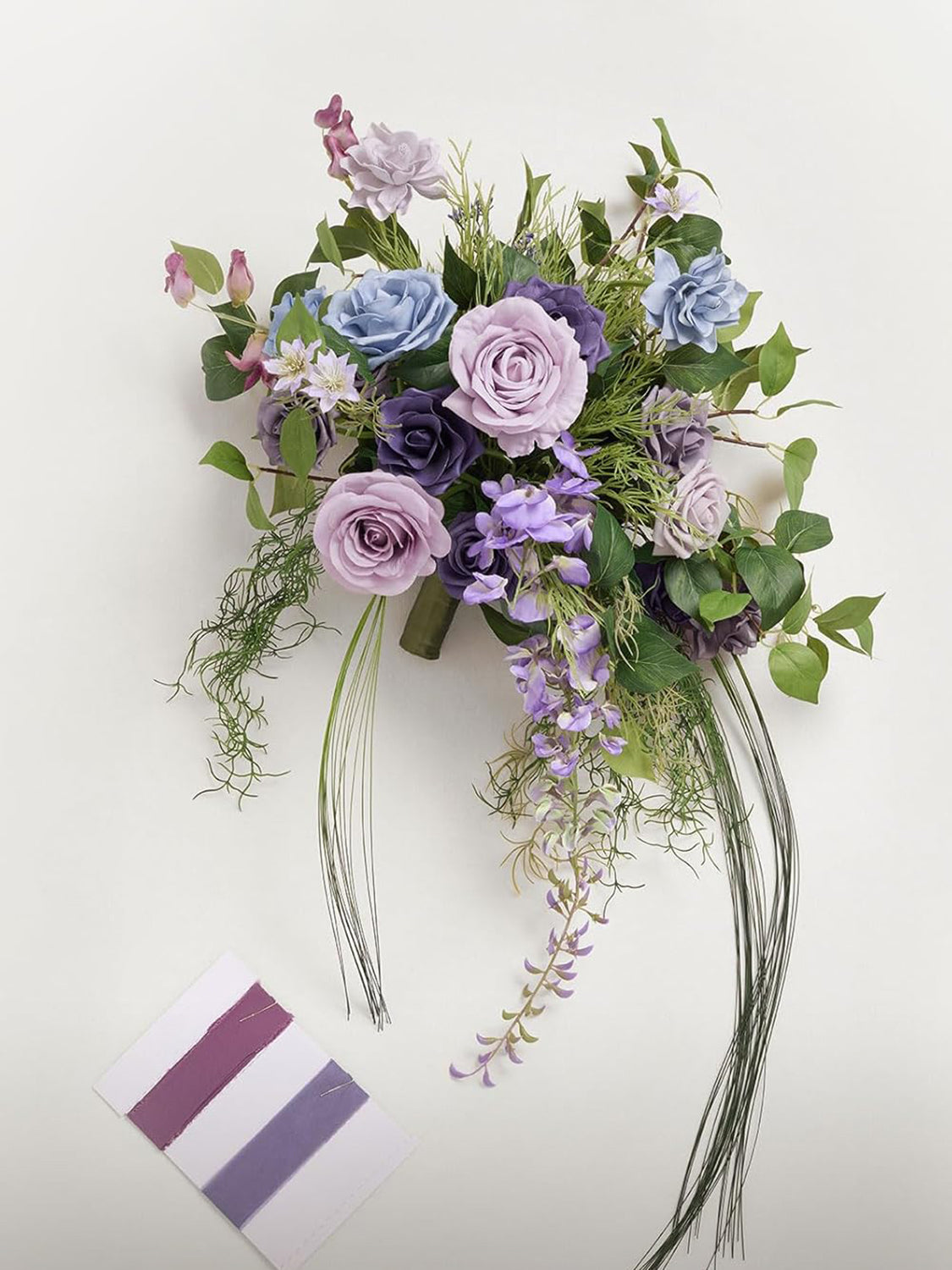 lilac & Gold Wedding Artificial Flower Bouquets Bride