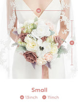 Dusty Rose & Cream Wedding Artificial Flower Bouquets Bride