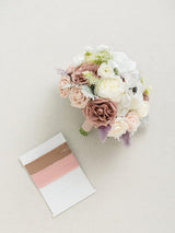 Dusty Rose & Cream Wedding Artificial Flower Bouquets Bride
