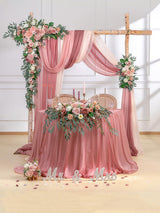 Dusty Rose & Cream Wedding Centerpiece Artificial Sweetheart Flower Swag Pack of 3 34 Inch
