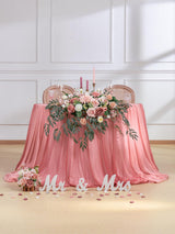 Dusty Rose & Cream Wedding Centerpiece Artificial Sweetheart Flower Swag Pack of 3 34 Inch