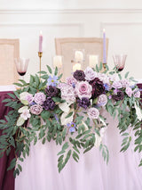 Lavender & Plum Wedding Centerpiece Artificial Sweetheart Flower Swag 47.2 Inch Pack of 3