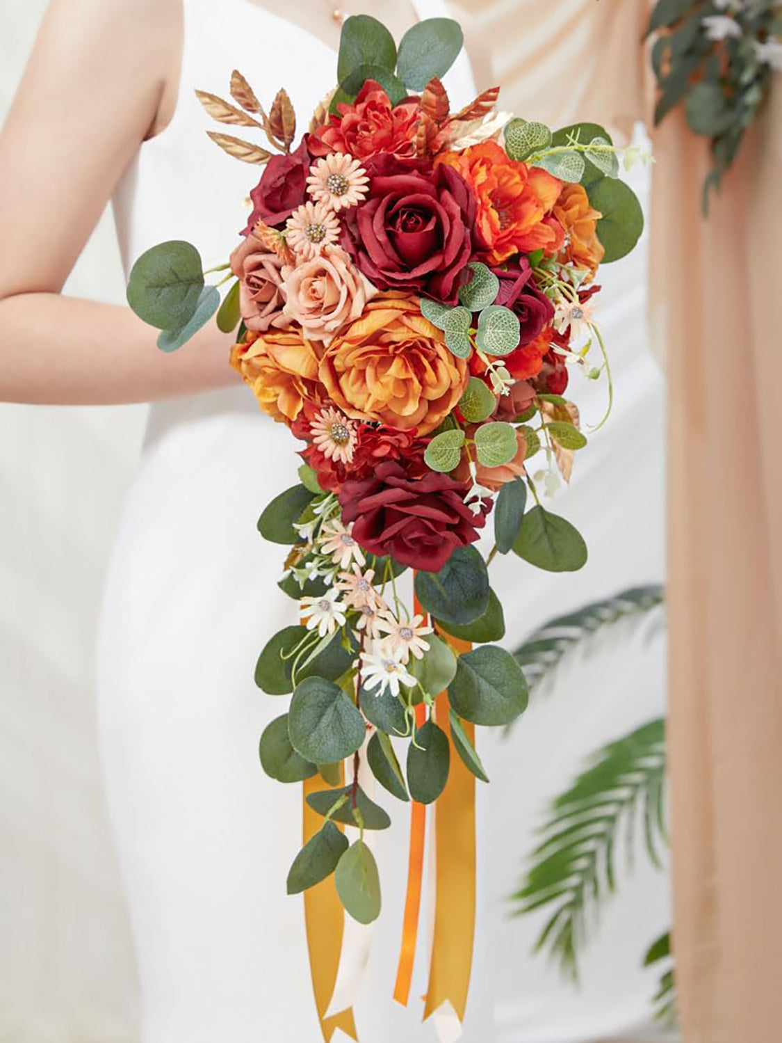 Abundant Orange Burgundy 9.8 I - Tokcare Wedding