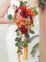 Abundant Orange Burgundy 9.8 I - Tokcare Wedding