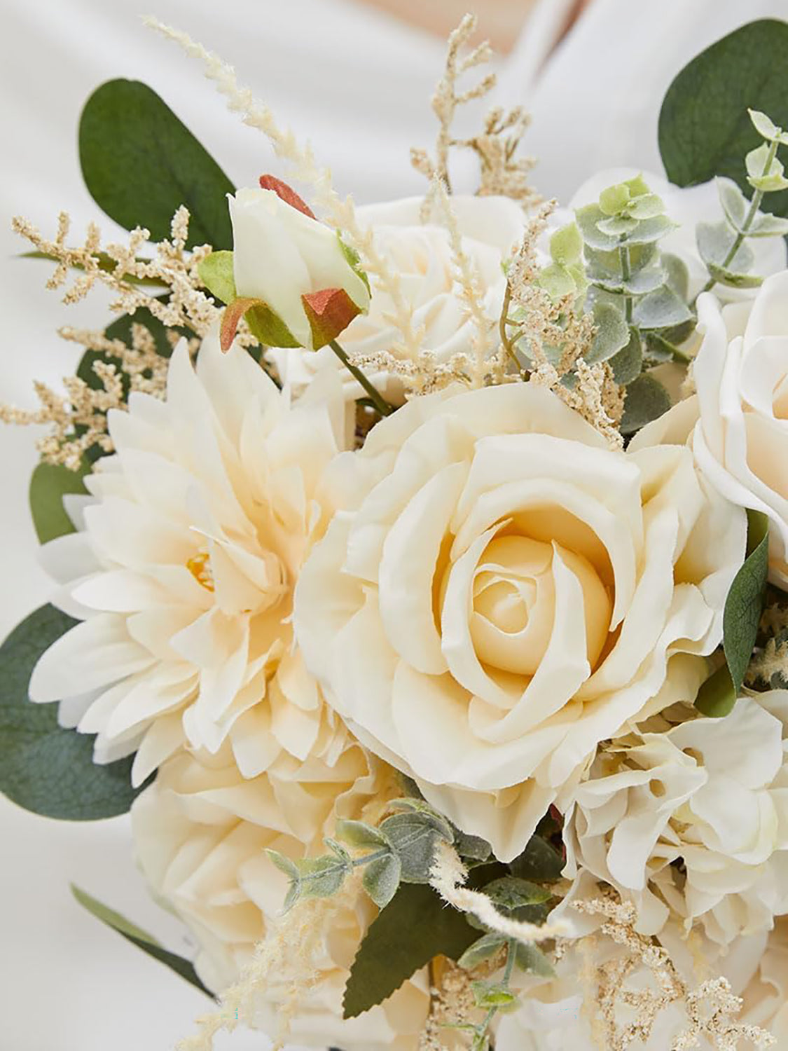 Boho Champagne 9.8 Inch Wedding Flowers Bride Bouquets