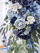 Dusty Blue 9.8 Inch Wedding Flowers Bride Bouquets