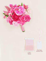 Hot Pink Weddin Artificial Bridal Bouquet 9 Inch