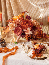 Maple Red 13 inch Wedding Bouquets for Bride