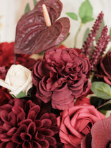 Burgundy 11 Inch Wedding Bouquets for Bride