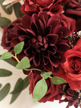 Burgundy 11 Inch Wedding Bouquets for Bride