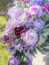 Lavender 13 Inch Artificial Flower Wedding Bouquets for Bride