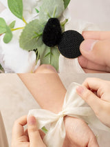Navy Blue & Dark Navy 6pcs Artificial Flowers Wedding Wrist Corsage
