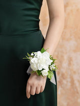 White Lily Valley  6pcs Artificial Flowers Wedding Wrist Corsage