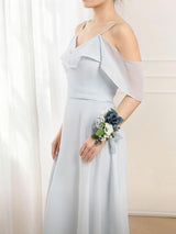 Navy Blue Dusty Blue 2pcs Artificial Flower Prom Wrist Shoulder Corsage