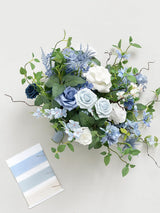 Provence Blue 15 Inch Wedding Bride Bouquets