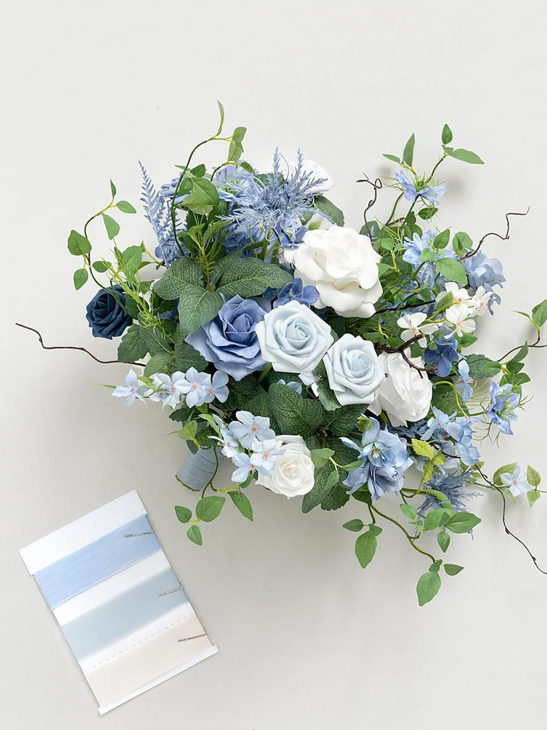 Provence Blue 15 Inch Wedding Bride Bouquets