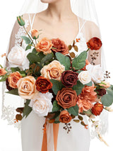 Terracotta 15 Inch Wedding Bride Bouquets