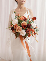 Terracotta 15 Inch Wedding Bride Bouquets