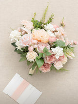 Blush Pink Wedding Bride Bouquets 15 Inch