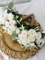 Ivory Artificial Flower Bouquet Set of 6 Bridesmaid Bouquets 7 Inch for Wedding