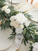 Ivory White 6ft Wedding Centerpieces Artificial Eucalyptus Garland