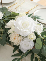 Ivory White 6ft Wedding Centerpieces Artificial Eucalyptus Garland