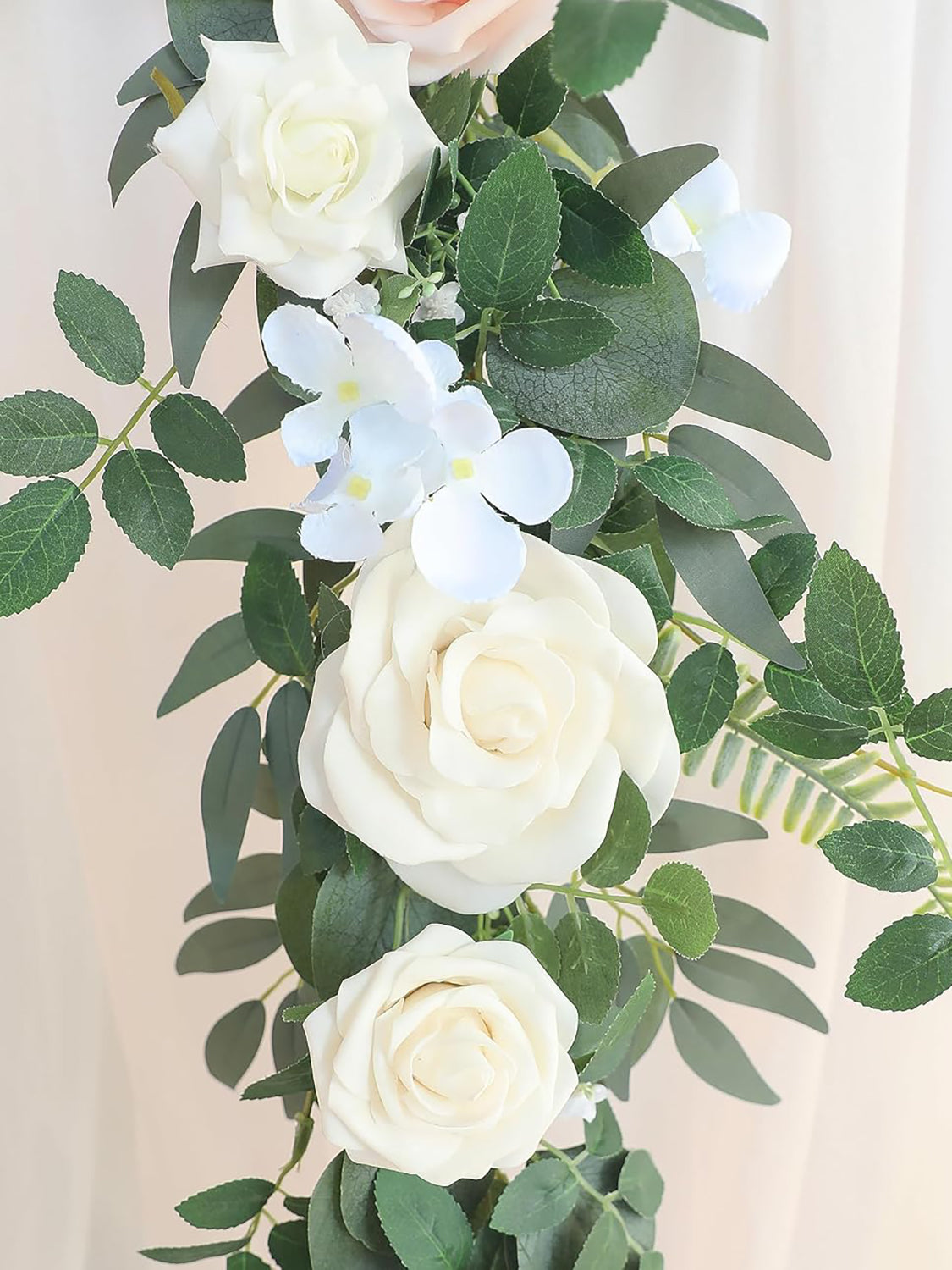 Blush Powder Blue Wedding Centerpieces 6ft Artificial Eucalyptus Garland