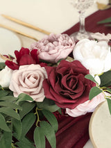 Burgundy & White Wedding Centerpieces 6ft Artificial Eucalyptus Garland