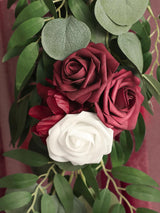 Burgundy & White Wedding Centerpieces 6ft Artificial Eucalyptus Garland