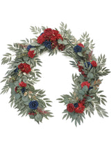 Dark Red Burgundy Wedding Centerpieces Navy 6ft Artificial Eucalyptus Garland