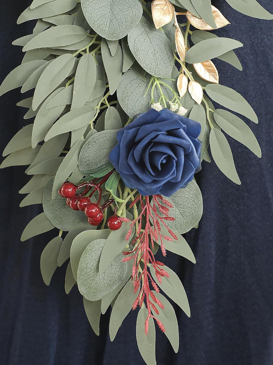 Dark Red Burgundy Wedding Centerpieces Navy 6ft Artificial Eucalyptus Garland