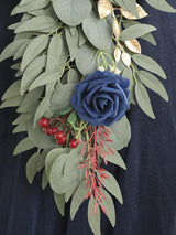 Dark Red Burgundy Wedding Centerpieces Navy 6ft Artificial Eucalyptus Garland