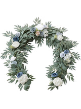 Dusty Blue 6ft Wedding Centerpieces Artificial Eucalyptus Garland