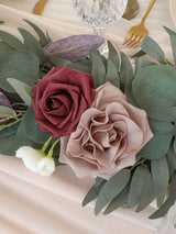Dusty Rose & Mauve 6ft Wedding Centerpieces Artificial Eucalyptus Garland
