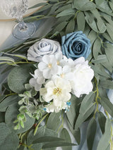 Dusty Blue 6ft Wedding Centerpieces Artificial Eucalyptus Garland