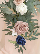 Dusty Rose & Navy Wedding Centerpieces 6ft Artificial Eucalyptus Garland