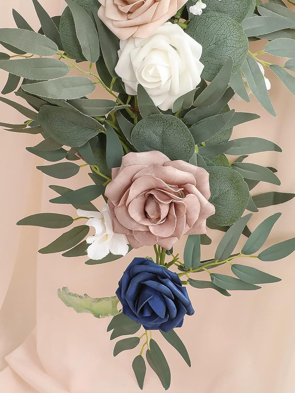 Dusty Rose & Navy Wedding Centerpieces 6ft Artificial Eucalyptus Garland