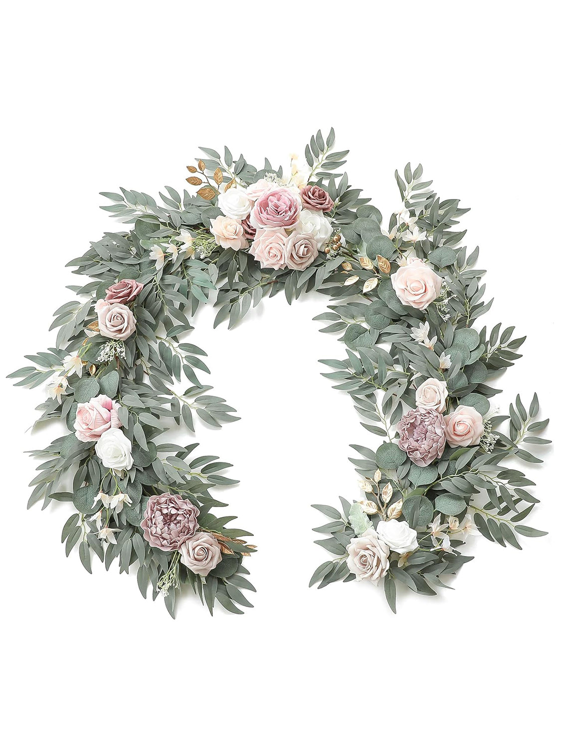 Garden Dusty Rose Wedding Centerpieces 6ft Artificial Eucalyptus Garland