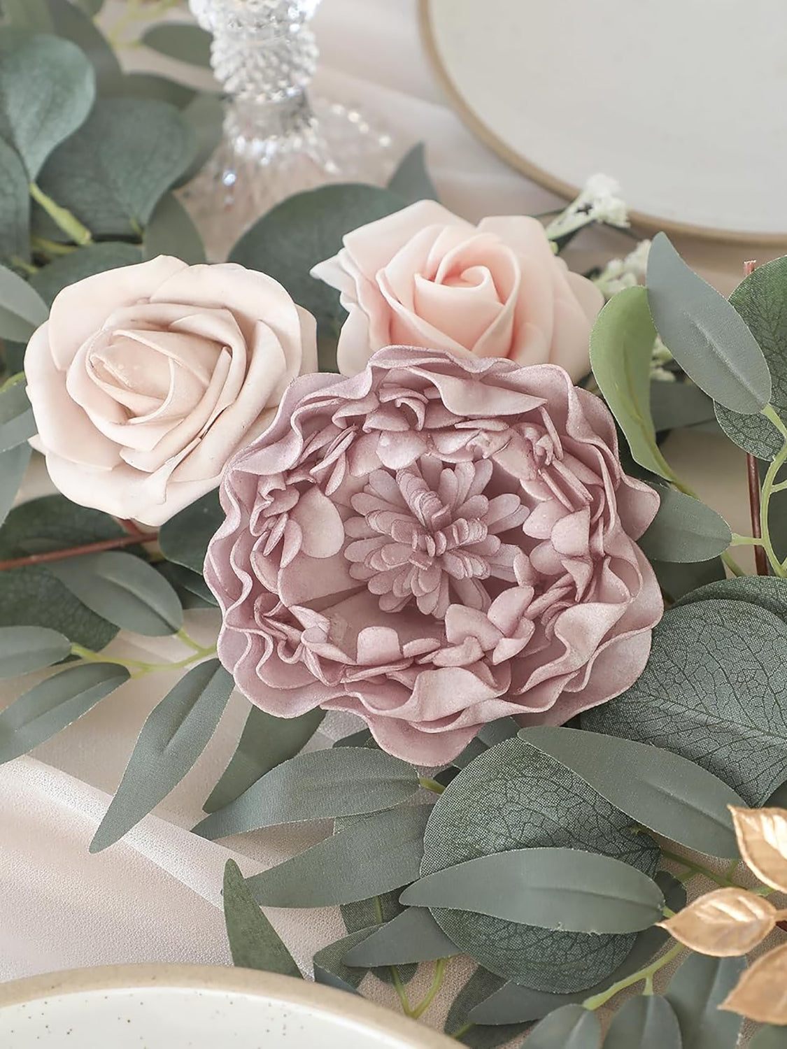Garden Dusty Rose Wedding Centerpieces 6ft Artificial Eucalyptus Garland