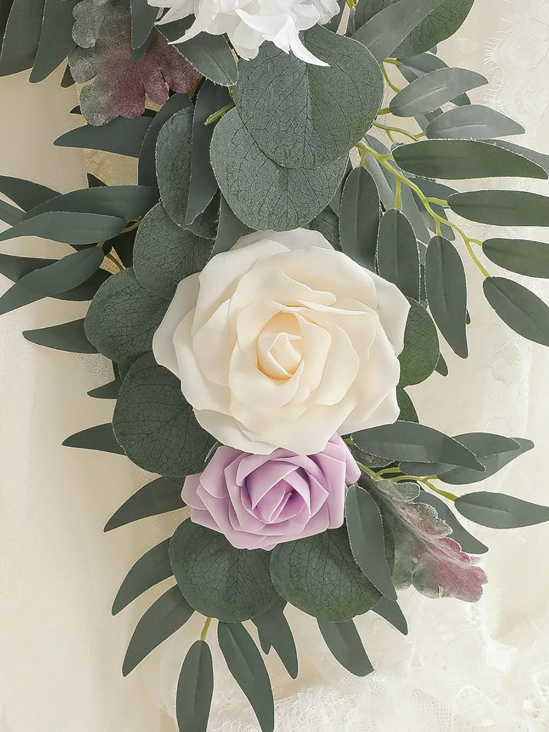 Lilac & Lavender Wedding Centerpieces 6ft Artificial Eucalyptus Garland