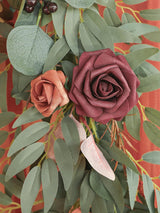 Sunset Terracotta Wedding Centerpieces 6ft Artificial Eucalyptus Garland