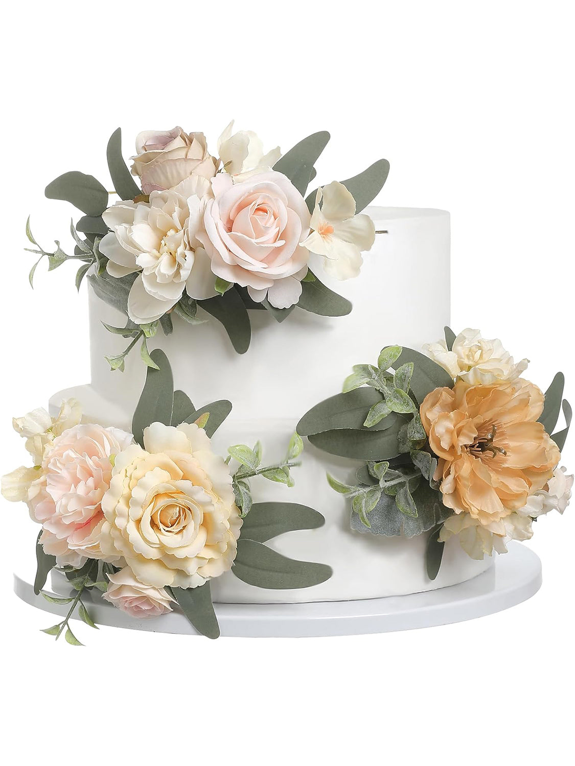 Champagne & Coffee 3Pcs Cake Topper Cake Decorating Flowers